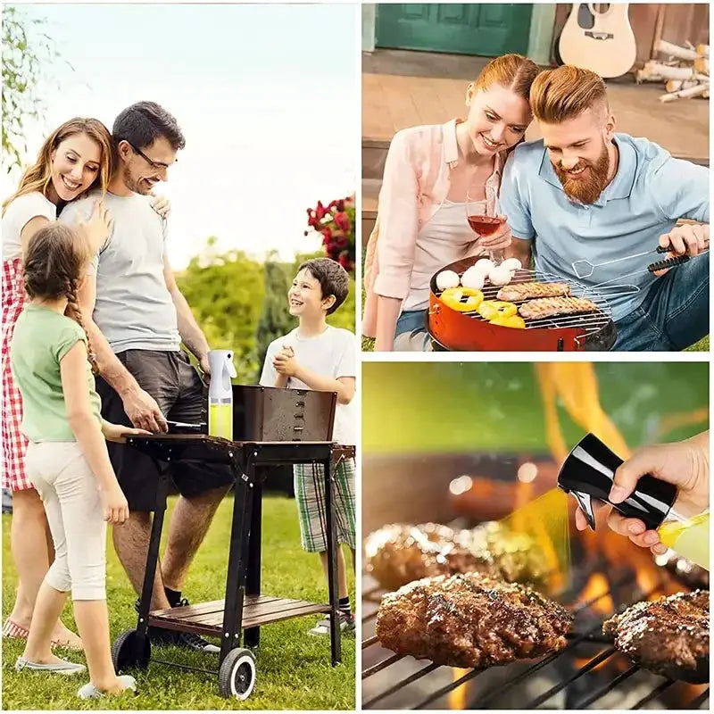 200 300 500 Milliliters Oil Spray Bottle For BBQ Cooking Olive Oil Sprayer Fine Mist Refillable Vinegar Compatible