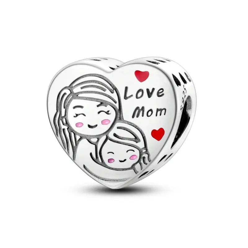 925 Silver Charms Beads for Pandora Style Bracelets Women Animal Charms in Blue Red Green Pink Yellow Gift