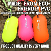 Open Water Inflatable Swim Buoy With Dry Bag For Safety Tow Float PVC Pool Accessory