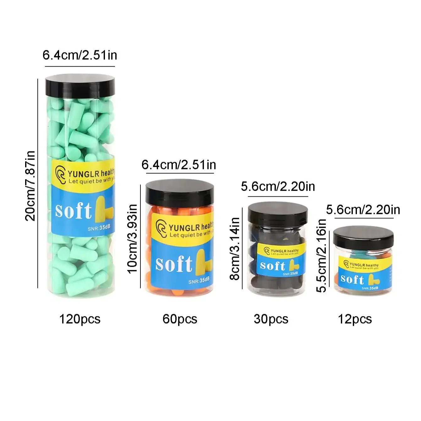 Foam Ear Plugs For Noise Reduction Sleep Work And Music Ear Protection High Comfort And Insulation
