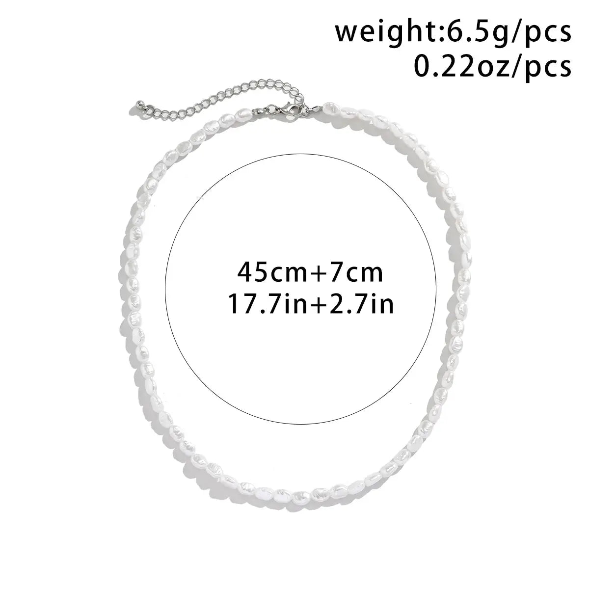 Vintage Faux Pearl Choker Necklace For Women Elegant Beaded Temperament Necklace Wedding Party Gift