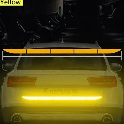 Reflective Warning Tape Car Sticker Anti Collision for Automobile Trunk Night Visibility