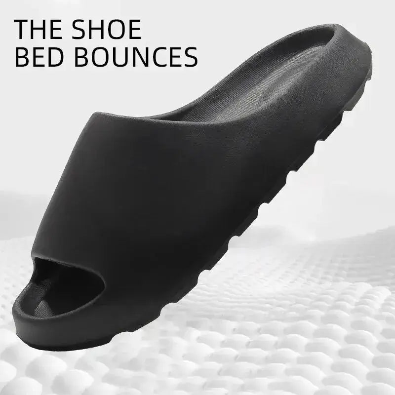 Coconut EVA Thick Slippers For Unisex Indoor Outdoor Comfort Lightweight Anti Slip Platform Soft Cushioned Footbed
