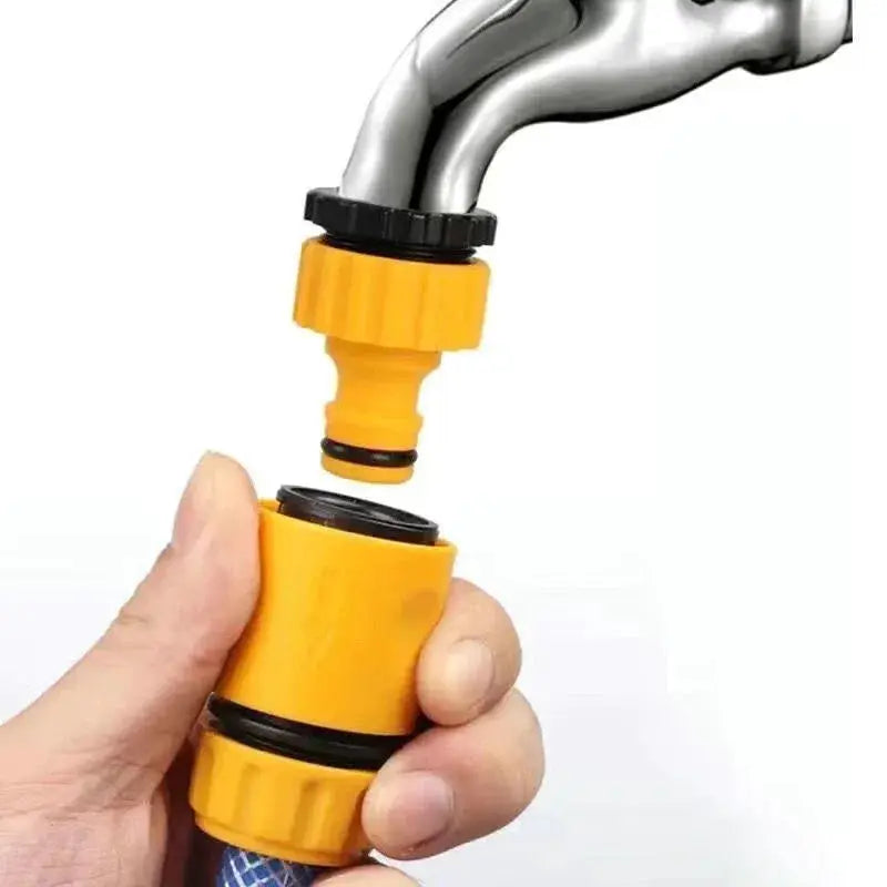 6 Pcs ABS Garden Hose Connector Set Half Inch End Double Male Hose Coupling Joint Adapter Extender For Hose Pipe