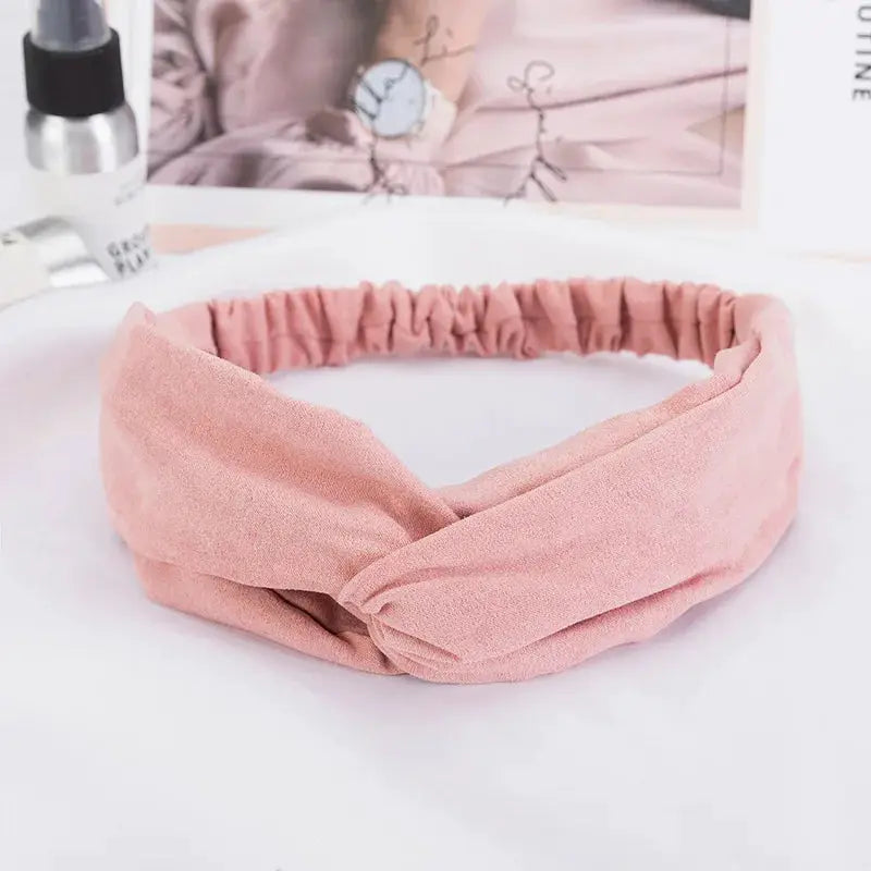 BohoChic Cross Turban Headbands For Women Lightweight Chiffon Bohemian Hair Accessories