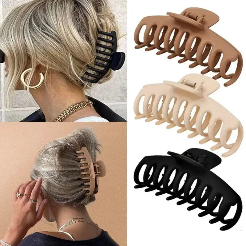Geometric Matte Hair Claw Set - Simples Market