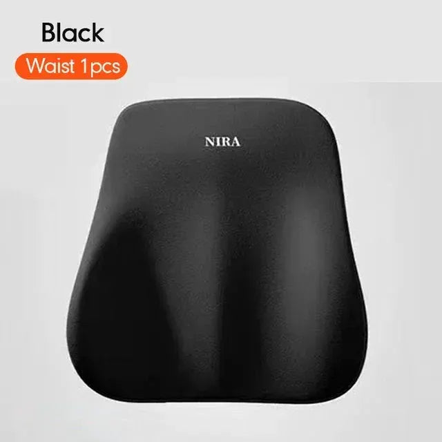DriveEase Memory Foam Car Cushion Set Ergonomic Headrest And Lumbar Support For Enhanced Driving Comfort