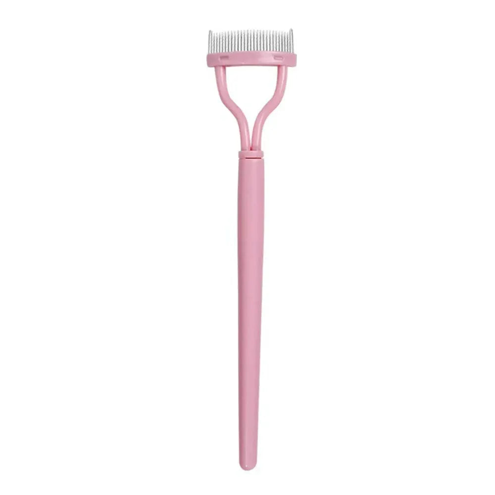 Steel Needle Eyelash Comb Semi Arc Portable Grafting Tool For False Eyelashes Lash Molding Tools