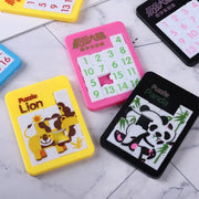 Six Piece Random Number Puzzle Toy For Early Education With Sliding Mechanism Animal Theme Jigsaw Gift