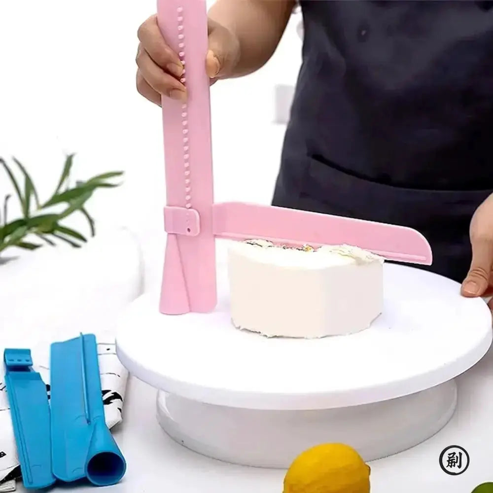 One Piece Cake Scraper Smoother Fondant Spatula For Smooth Buttercream And Fondant Finishes