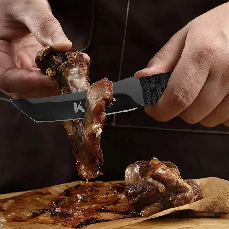 Hand Forged Barbecue Boning Knife For Meat Deboning Filleting And Slicing Fruit Fish Vegetables Chef Tools