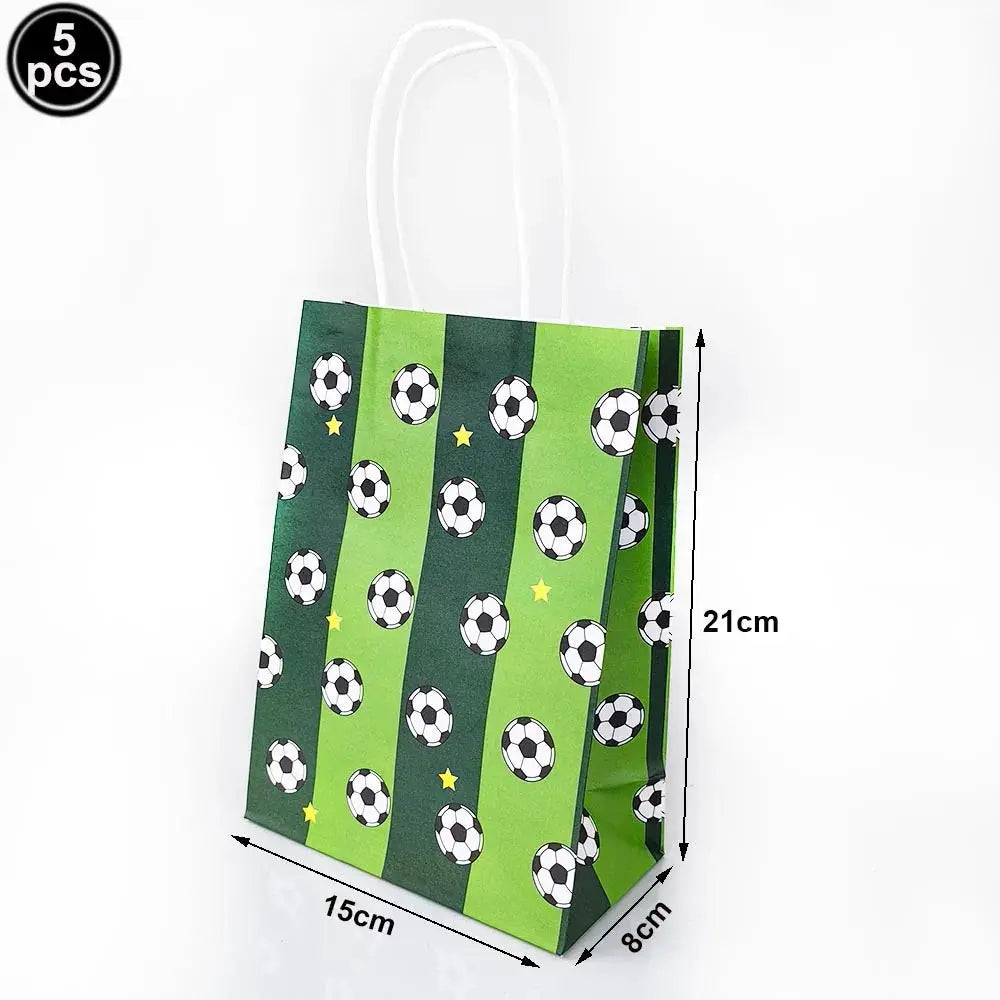 Soccer Theme Disposable Tableware Set Plates Cups Napkins Tablecloth