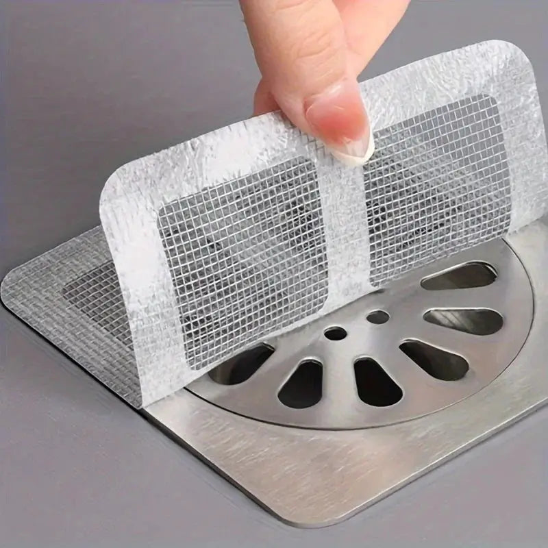 5 To 20 Pack Disposable Floor Drain Sticker Hair Catcher Shower Drain Sink Bathtub Mesh Filter