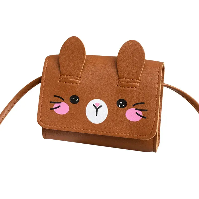 PrincessPop Kids Mini PU Leather Crossbody Handbag For Girls Coin Purse Wallet Cute Mini Bag