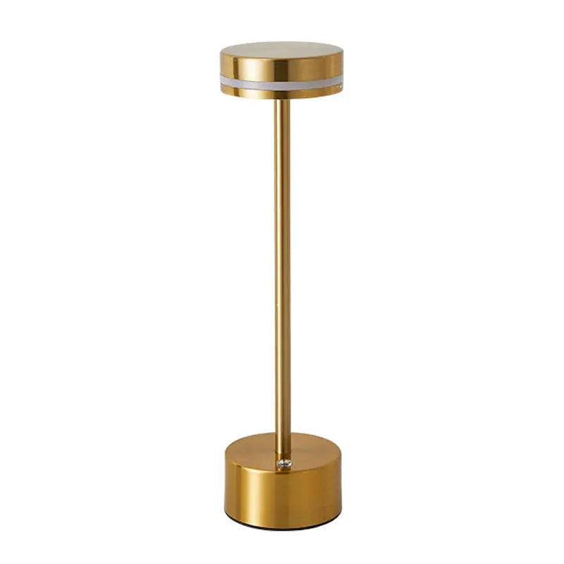Simples Market gold aluminum touch night light LED desk lamp with adjustable brightness