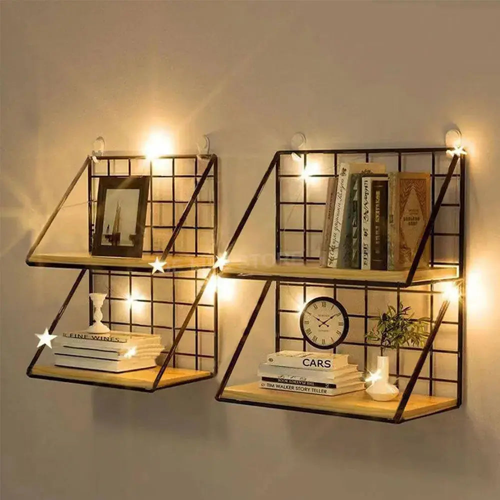 Hanging Wooden Spice Rack And Wall Mounted Spice Jar Storage Shelf For Kitchen Organizer