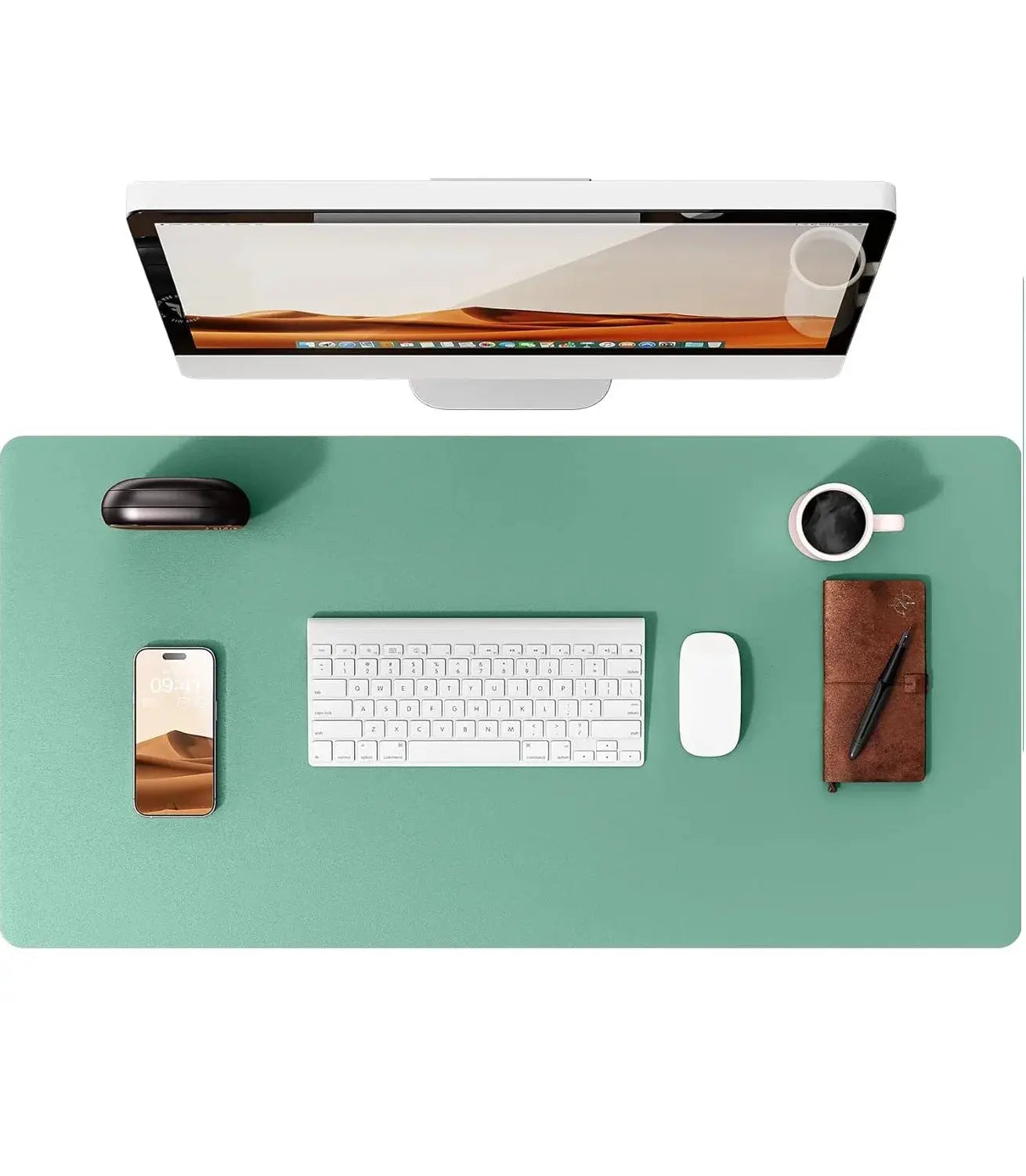 Large PU Leather Desk Pad Mouse Pad For Office Non Slip Leather Desk Mat Laptop Desk Pad Protector