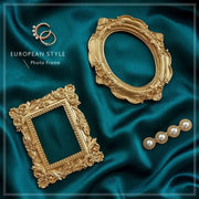 Golden Retro Photo Frame For Photography Background Prop Nail Art Jewelry Display And Home Decor Photo Props