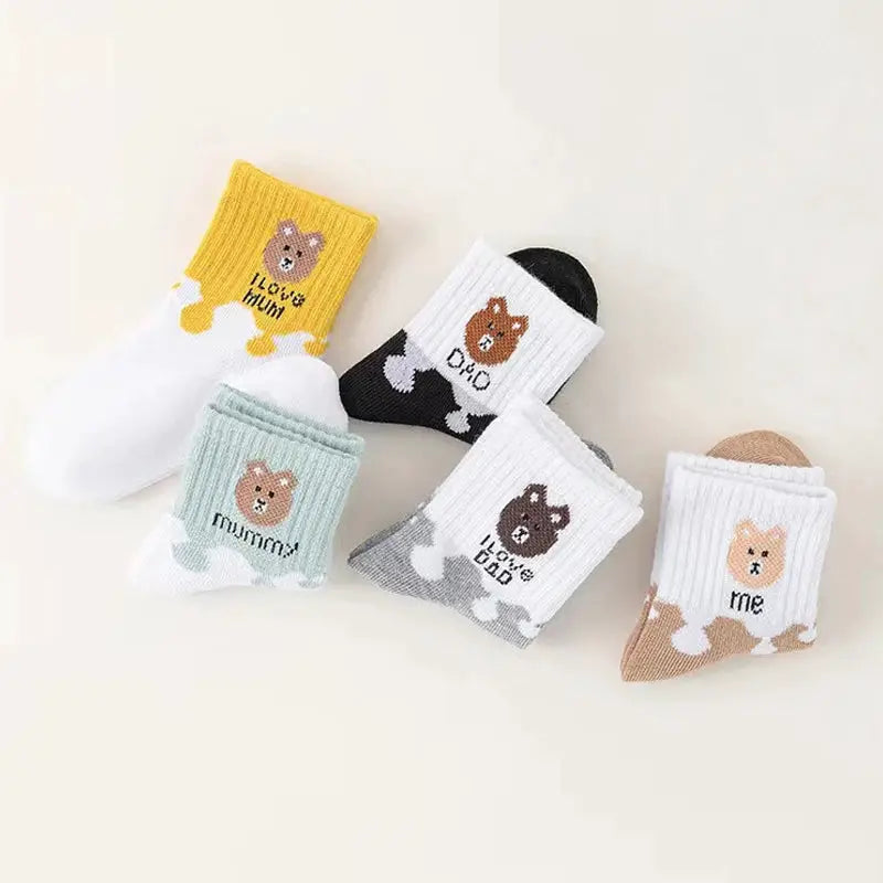 Five Pairs Baby Socks Low Cut Ankle Socks For Newborns Toddlers 0 To 12 Months Breathable Polyester Elastane