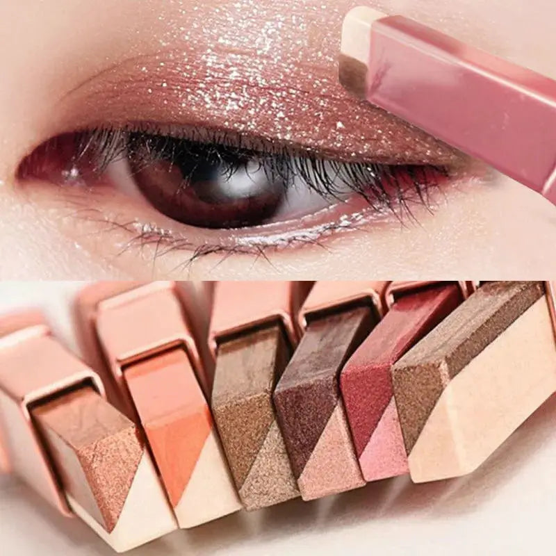 Two Color Gradient Eye Shadow Stick Three Dimensional Natural Look Long Lasting Makeup For Everyday Use