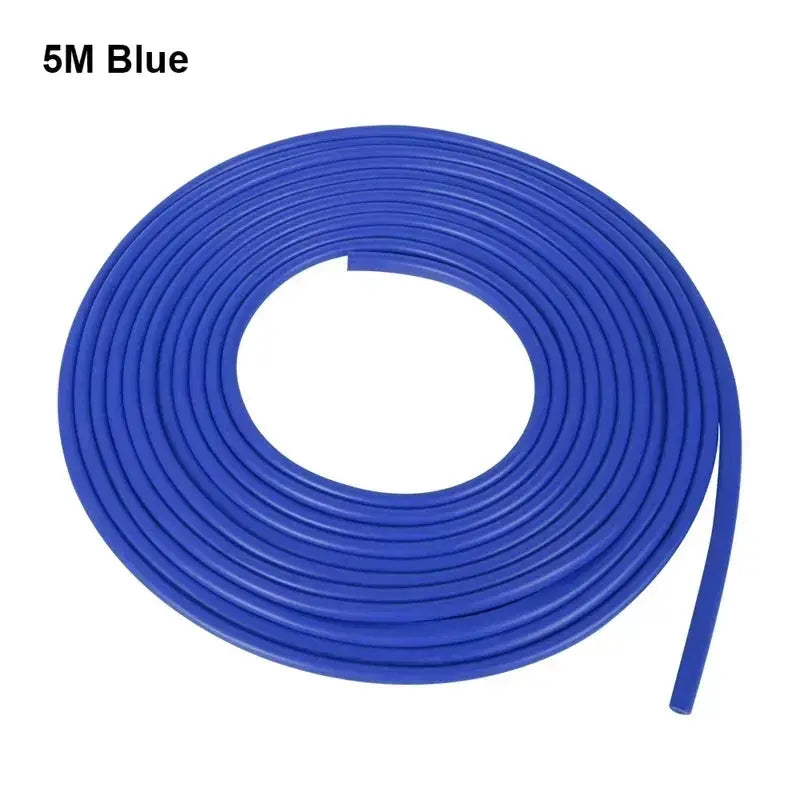 5M Car Door Edge Protector Strip U Type Rubber Moulding Trim With Adhesive Seal Guard Sticker