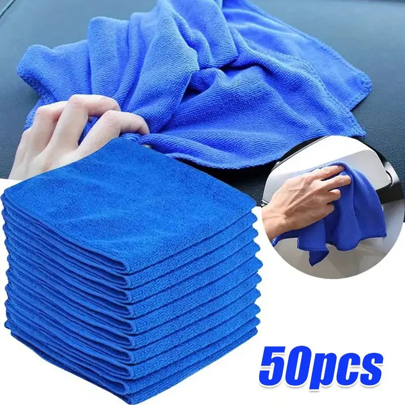 ProDetail Microfiber Towels 10 Pack Ultra Soft Absorbent Cloths For Car Wash Drying And Streak Free Shine