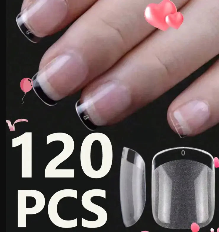 Nailuxe Pro Nails 550 Piece Soft Gel Nail Tips Medium And Short Full Coverage Matte Apricot Coffin Head Shape