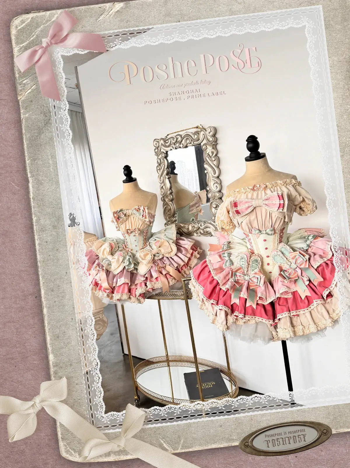 Girls Birthday Lolita Dress Tube Top Satin Bowknot Pettiskirt Mini