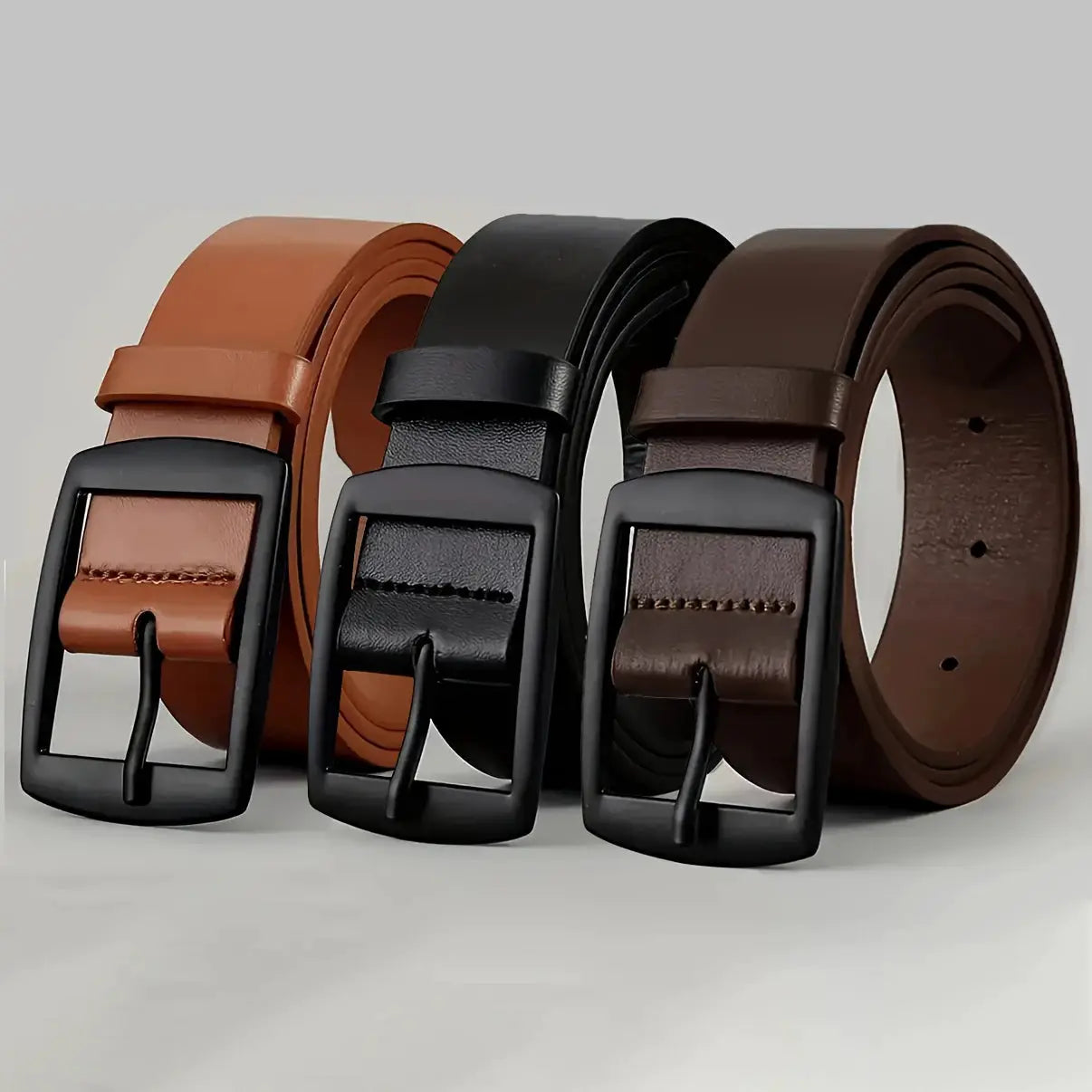 Designer PU Leather Belt Unisex For Men And Women With Metal Pin Buckle Premium High Quality