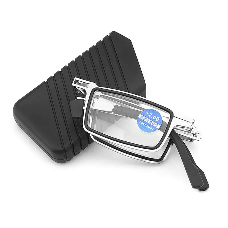 OptiLite Metal Folding Reading Glasses Ultra Lightweight Anti Blue Light Lenses For Presbyopia Eyewear