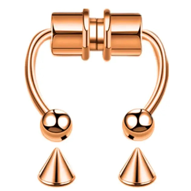 Magnetic Nose Ring Set Stainless Steel Horseshoe Clip Non Pierced Nose Hoop Easy Non Piercing Jewelry Two Pcs Or Five Pcs