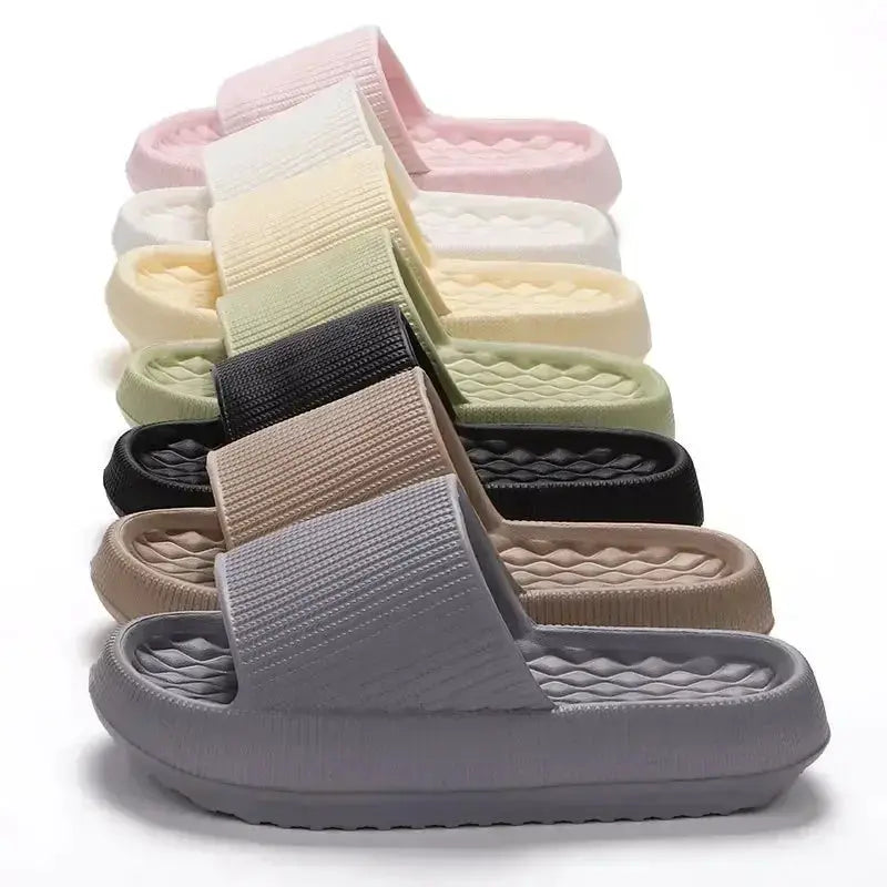 CloudWalk Women Thick Platform Cloud Slippers With EVA Sole And Pillow Cushioned Comfort Non Slip For Summer Beach Home