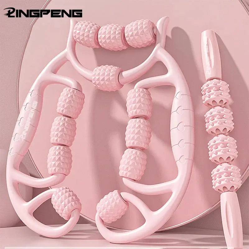12 Wheel Annular Leg Clamp Massager For Anti Cellulite Body Slimming And Deep Tissue Massage