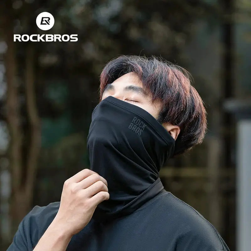 RockBros Winter Keep Warm Cycling Face Mask Fleece Balaclava Neck Scarf Hiking Camping Windproof MTB Road Bike