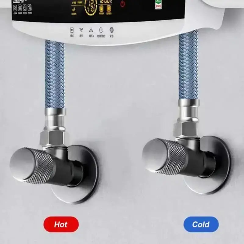 4 Points Faucet Inlet Valve Brass Triangle Valve Universal Switch For Water Heaters Toilets Washing Machines