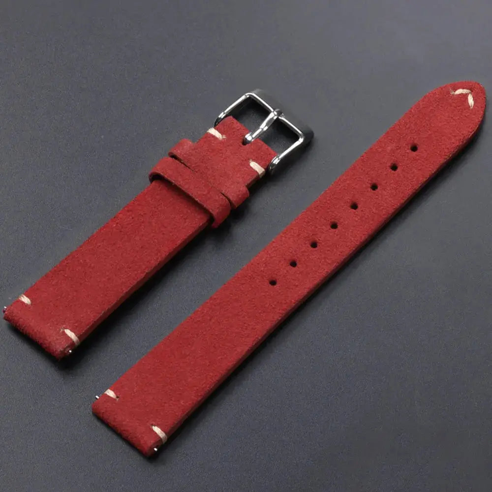 CalfskinCo Quick Release Suede Watch Strap For Seiko 18mm 20mm 22mm And Huawei GT3 GT4 14mm 16mm Calfskin Wristband