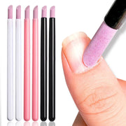 Quartz Stone Nail File Kit Scrub Rods Cuticle Remover Dead Skin Remover Portable Lightweight Handy Manicure Tools Gift