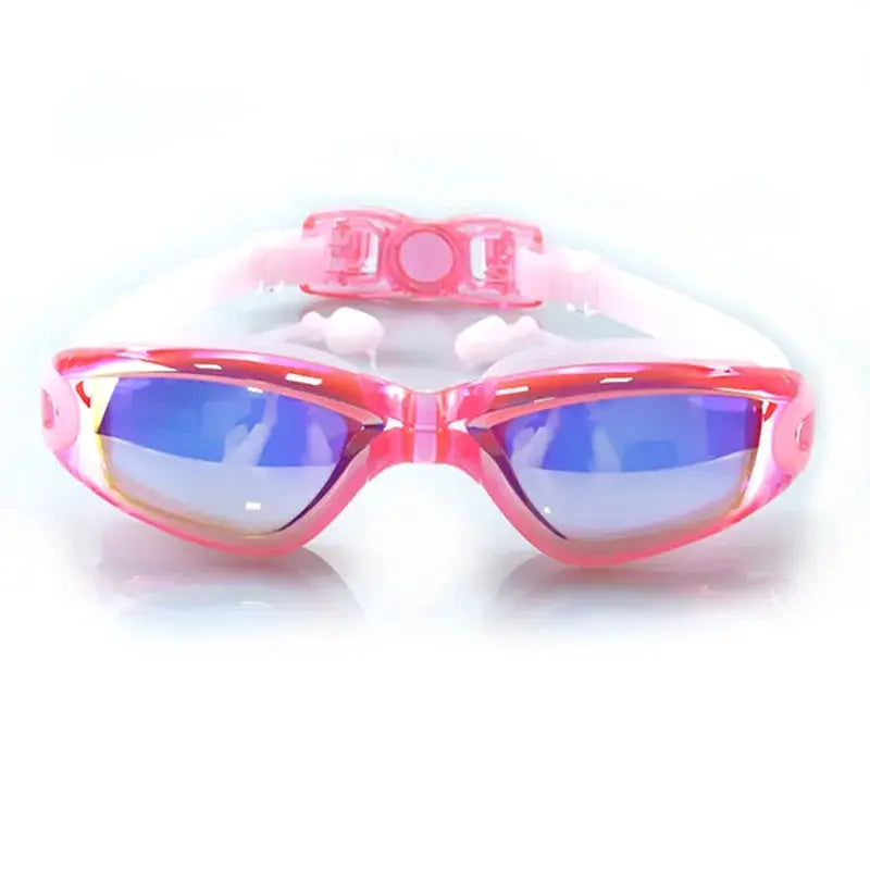 Swimming Goggles For Adults Anti Fog UV Protection Waterproof Swim Eyewear With Earplugs Men Women
