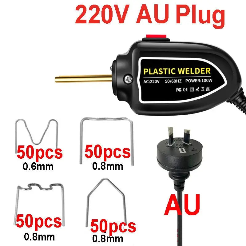 100W Plastic Welding Machine Plastic Welder Gun Bumper Repair Kit With 200Pcs Hot Staples For Car Bumper Tools