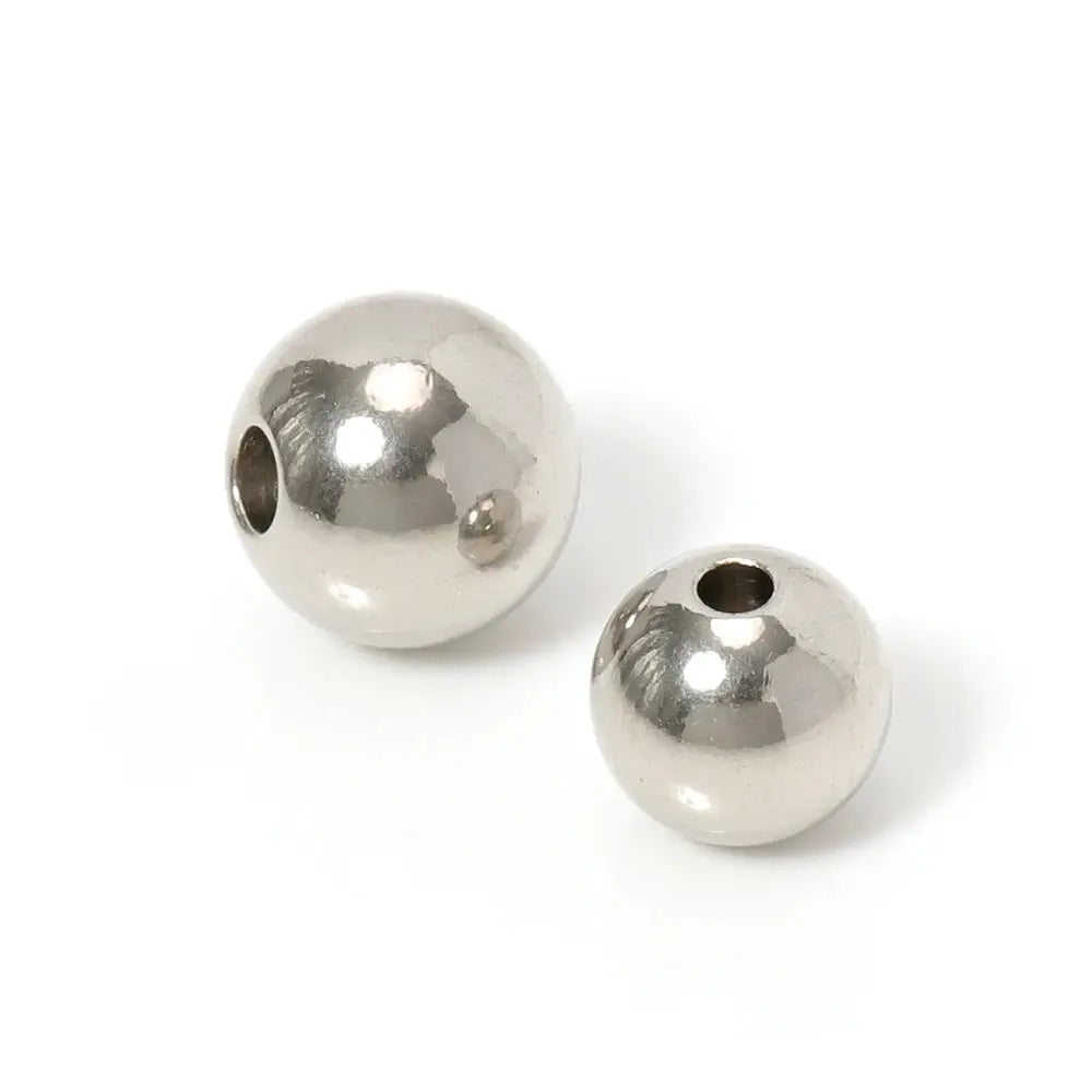 100 Pcs Gold Color Stainless Steel Spacer Beads for DIY Bracelets and Necklaces Jewelry