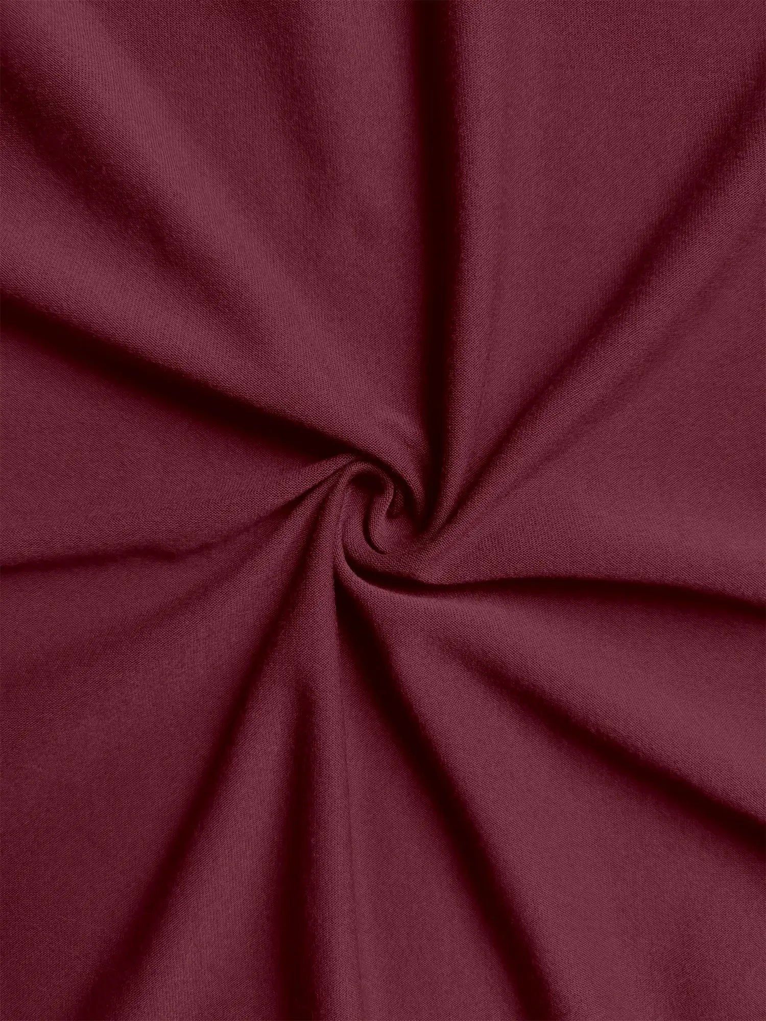 High-waist pleated mini skirt fabric in burgundy color