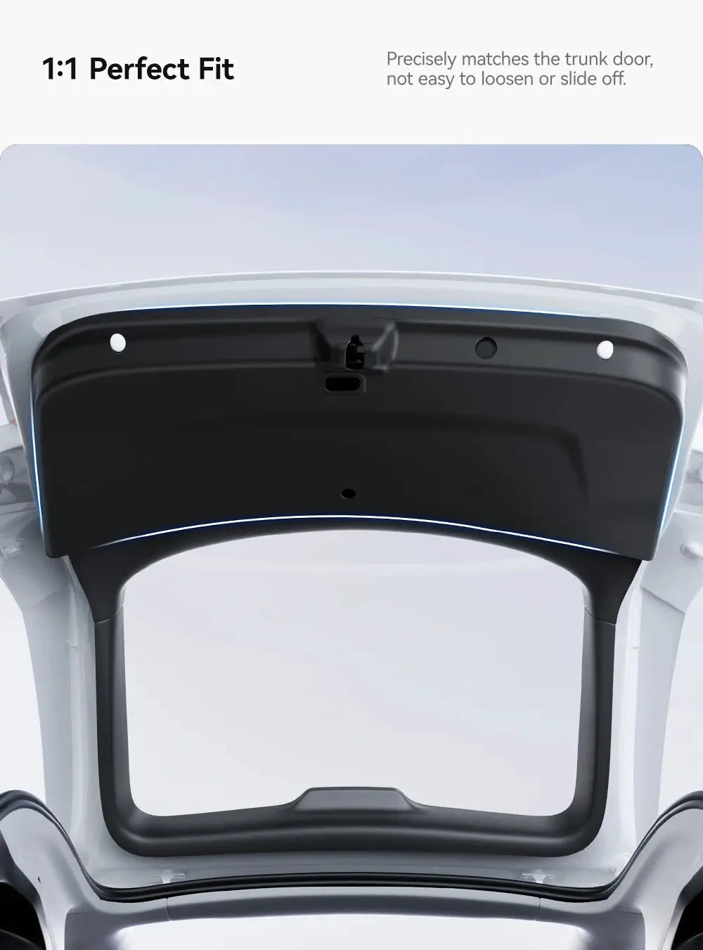 Trunk lid protection mat for Tesla Model Y Juniper, TPE anti-dirt pad by Simples Market