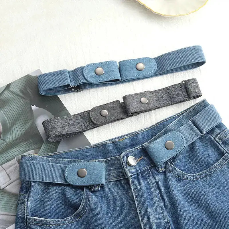 FlexWear Buckle Free Elastic Waist Belt For Women And Men Adjustable Stretch Invisible Belt Comfort