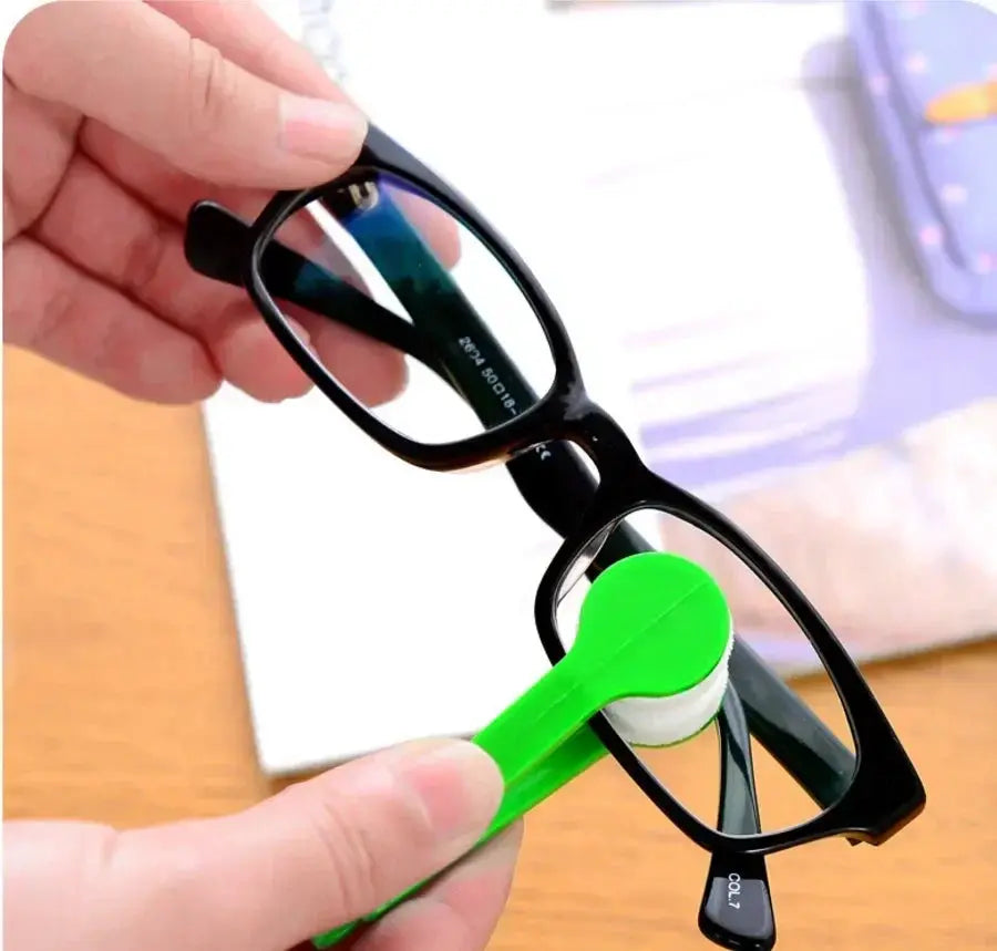 Portable Multifunctional Glasses Cleaning Brushes Microfiber For Eyeglasses Sunglasses Spectacles