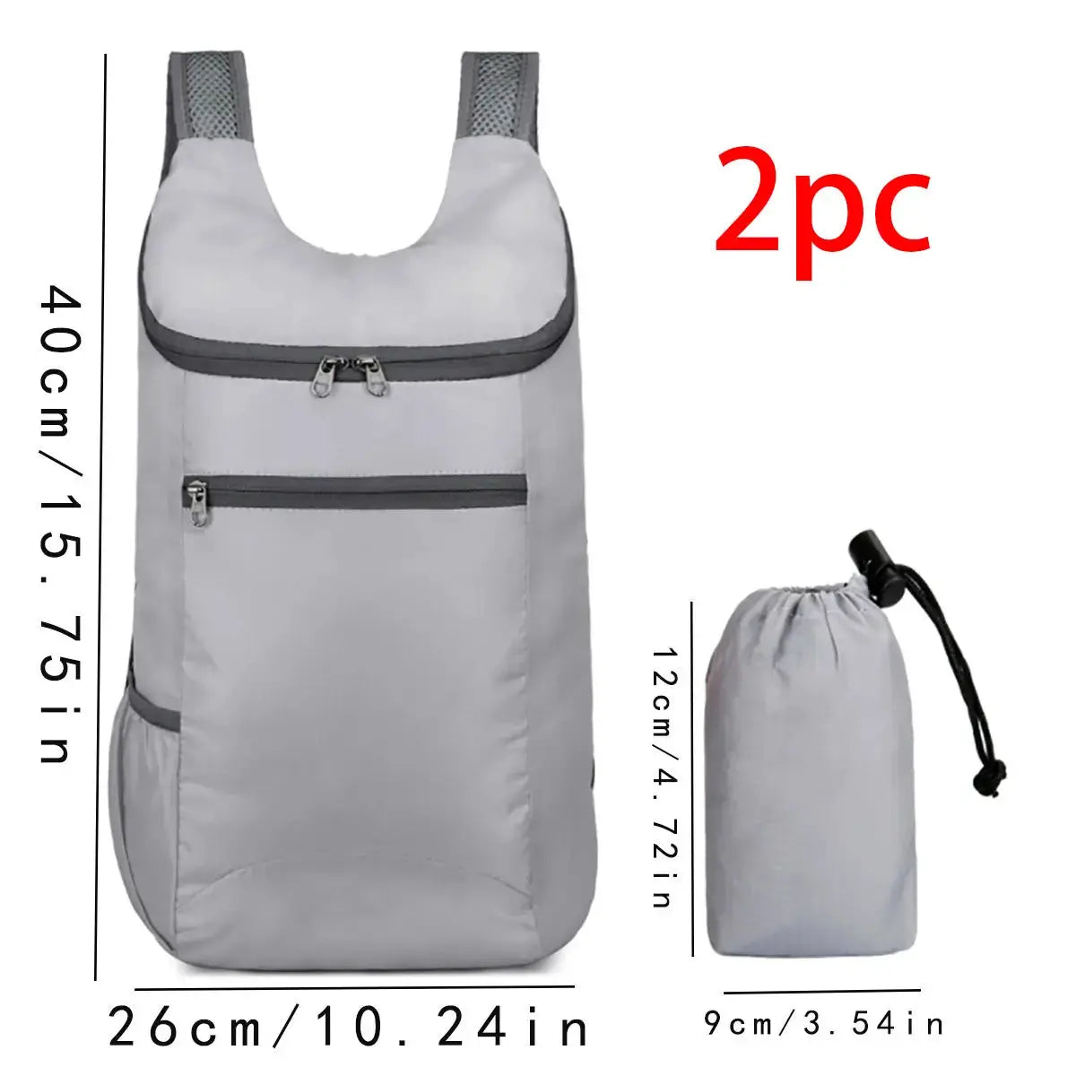 VoyagePro Weekend Travel Bag Foldable Waterproof Tear Resistant Backpack With Large Capacity