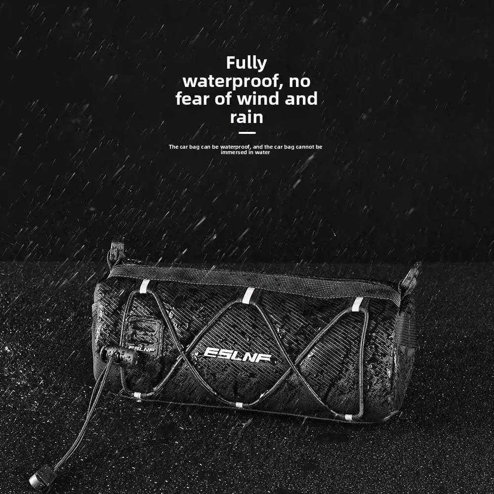 Fully waterproof bike front bag designed for all weather conditions, ensuring no fear of wind and rain.