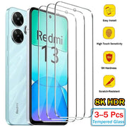 Xiaomi Tempered Glass Screen Protector For Redmi Note 13 12 Pro 13C 12C Crystal Clear Ultra Sensitive Touch