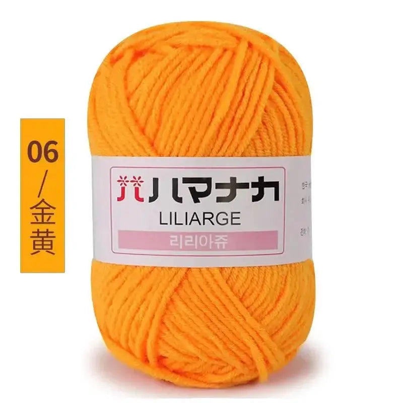 Milk Sweet Soft Cotton Baby Yarn Bamboo Blend Velvet Thick Wool For Hand Knitting And Crochet DIY Sweaters