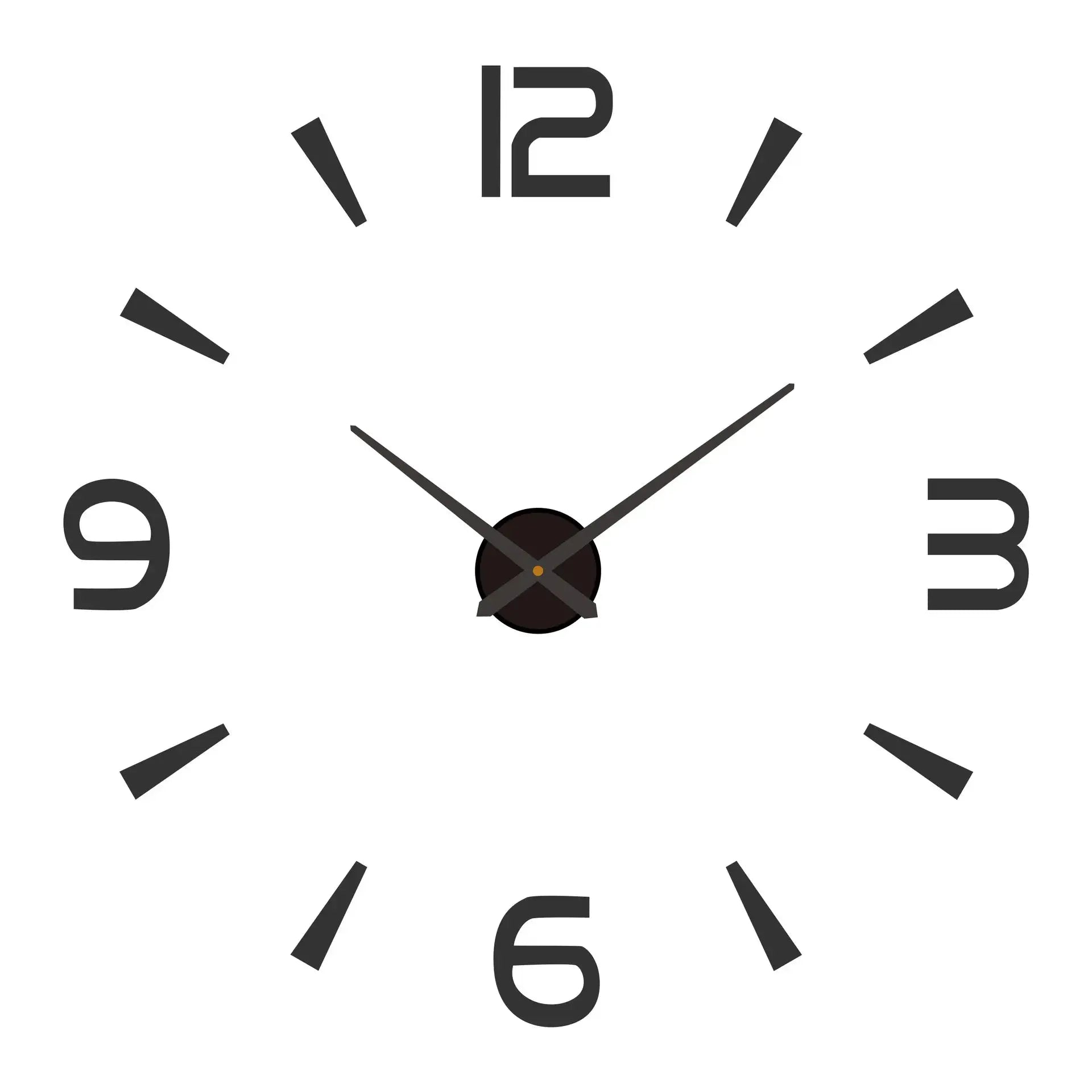 2026 Modern Design Large Wall Clock with bold black hands on a white dial