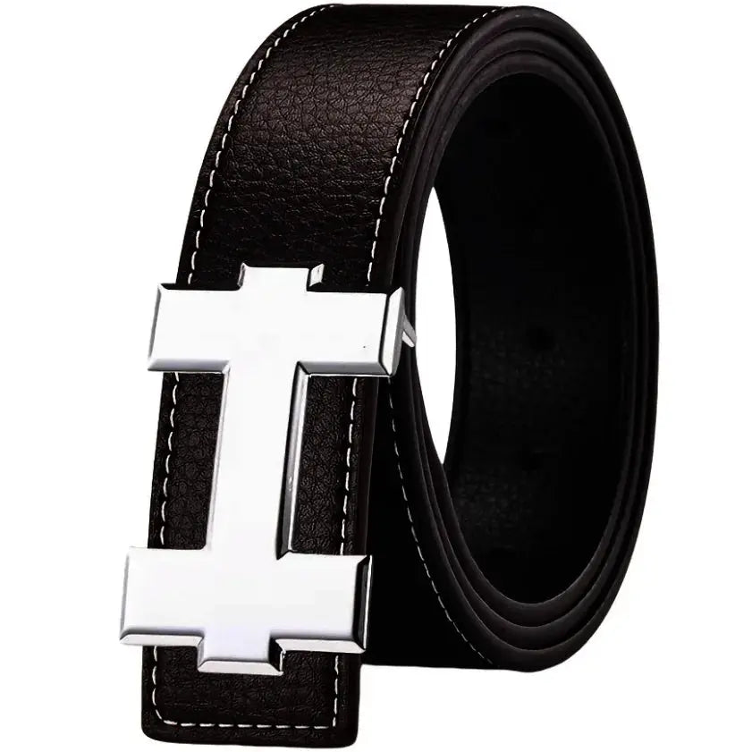 NovaBelt 3.3cm Casual Fashion Belt With Silver Buckle Unisex Fit For Jeans And Workwear